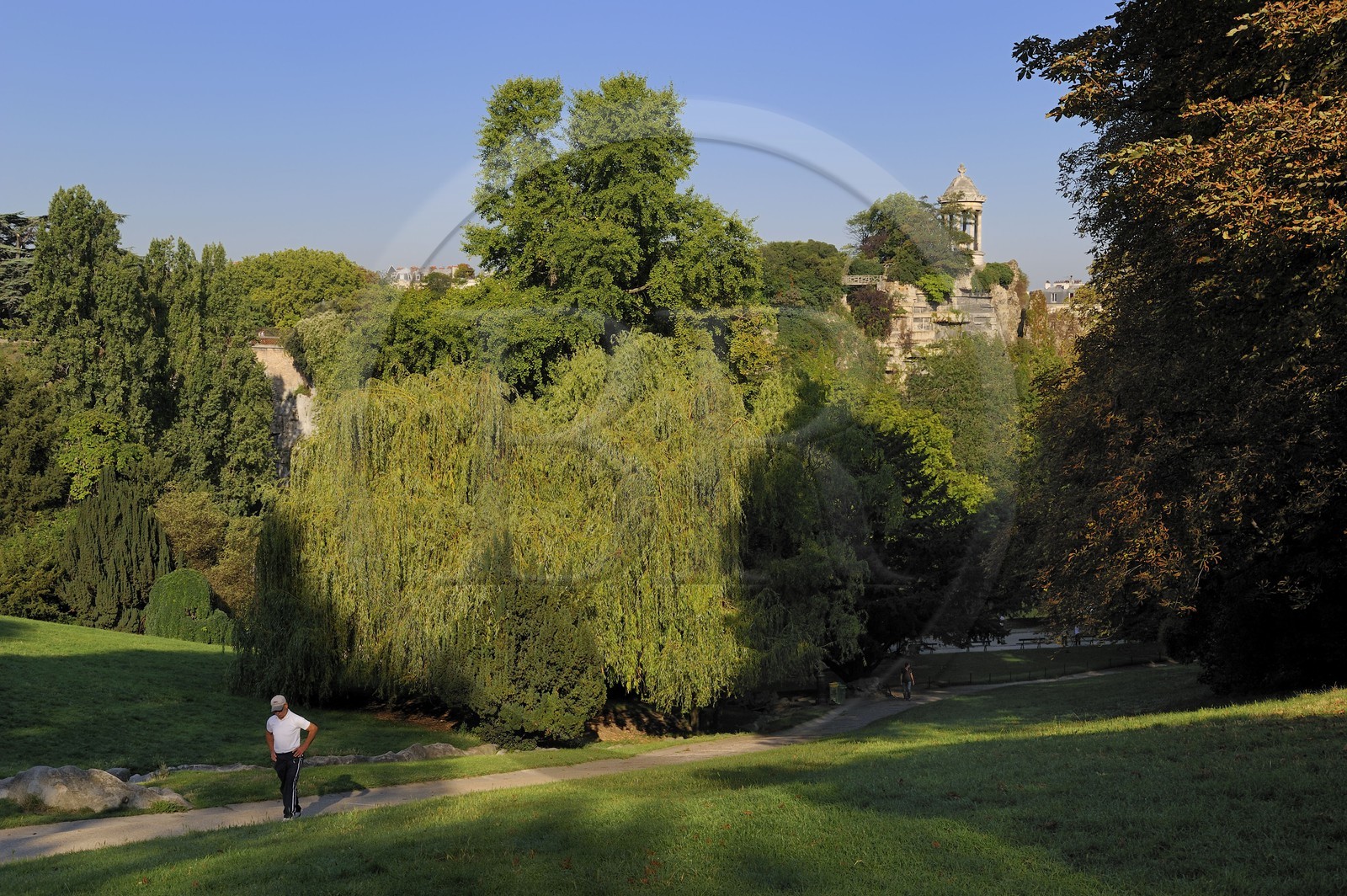 France, Paris (75), parc des Buttes Chaumont, le Belvédère ou temple de la Sybille