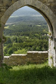 France, Var, Verdon Regional Natural Park, Bargeme village, labelled Les Plus Beaux Villages de France (The Most Beautiful Villages of France), old village gate