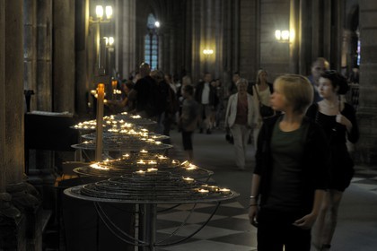 France, Paris (75), île de la Cité, la cathédrale Notre-Dame