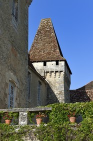 France, Dordogne (24), Périgord Vert, Saint-Jean-de-Côle, labellisé Les Plus Beaux Villages de France, Chateau de la Marthonye ou de la Marthonie