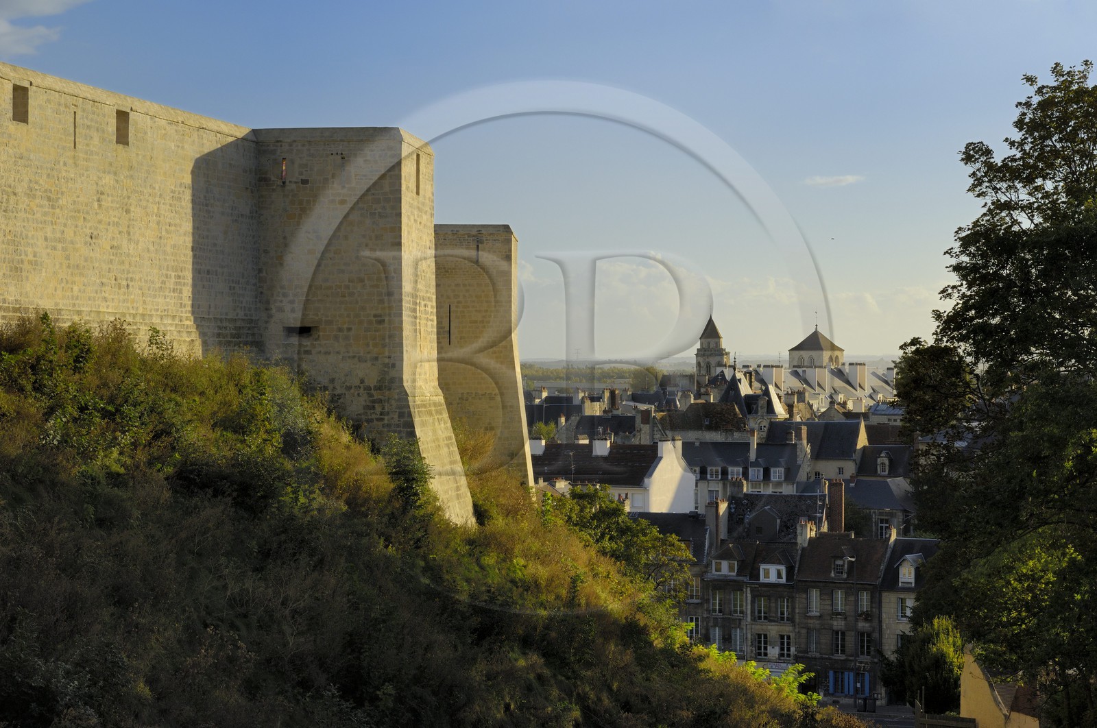 France, Calvados, Caen, the ducal castle overlooking the old town