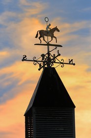 Republic of Ireland, County Meath, Ratoath, Fairyhouse racecourse, wind rose at the entrance of the racetrack