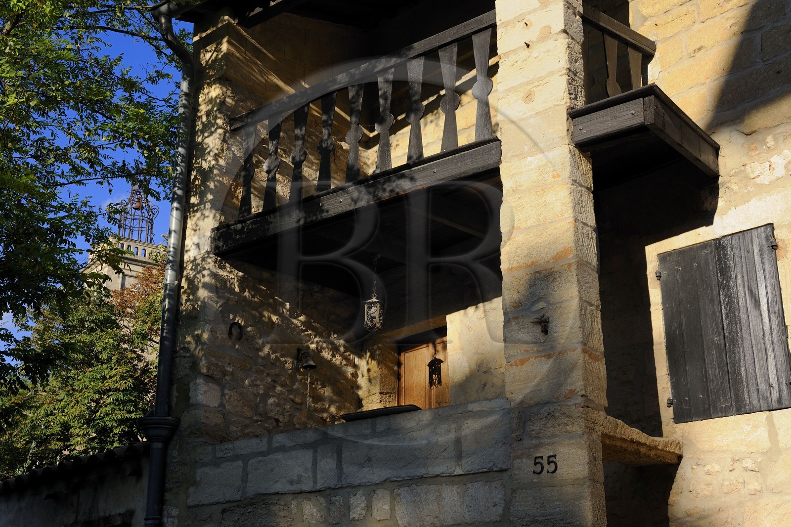 France, Gard (30), région du Pays d'Uzège, village de Flaux