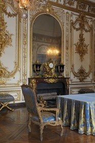France, Yvelines (78), château de Versailles, classé Patrimoine Mondial de l'UNESCO, le Petit Appartement du Roi, cabinet du conseil