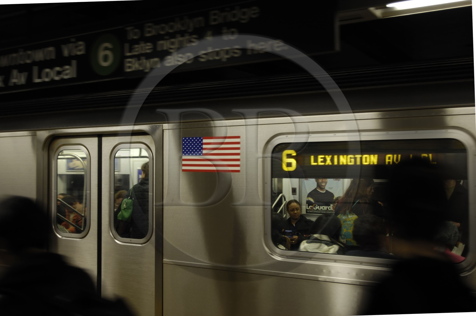 Etats-Unis, New York, Manhattan,  dans le Metro