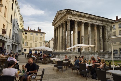 France, Isere, Vienne, Auguste and Livie roman Temple built in the years 25-27 BCE