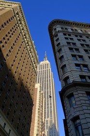 United States, New York, Manhattan, Midtown, the Empire State Building and buildings from the 6th Avenue - Avenue of the Americas