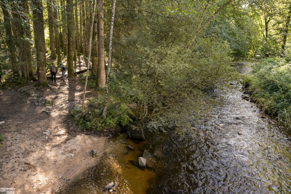France, Nièvre (58), Parc naturel régional du Morvan, Gouloux, site du Saut de Gouloux et la rivière de la Cure