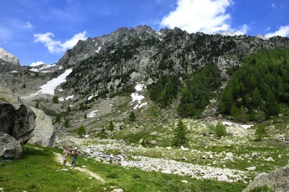 France, Alpes-Maritimes (06), parc national du Mercantour, Haute-Vésubie, randonnée dans le vallon de la Gordolasque