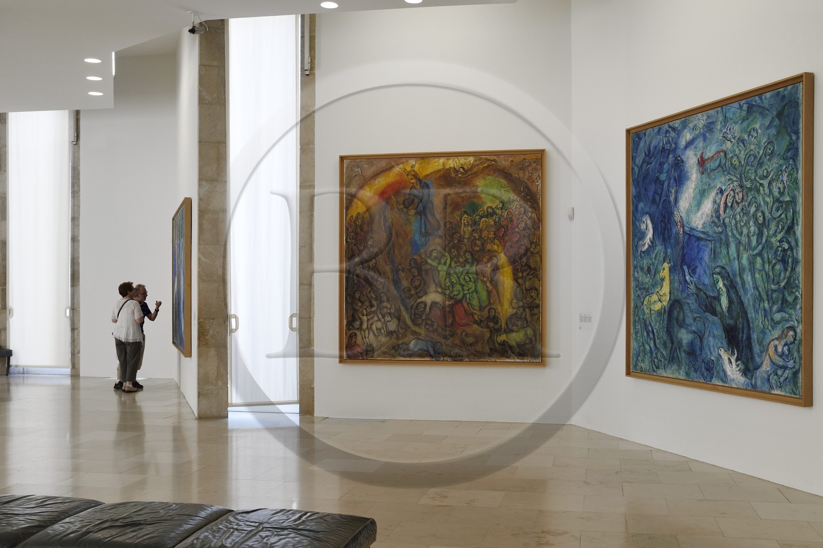 France, Alpes-Maritimes (06), Nice, musée national Marc Chagall de l'architecte André Hermant et créé à l'initiative d'André Malraux, salle de la série de peintures du Message Biblique