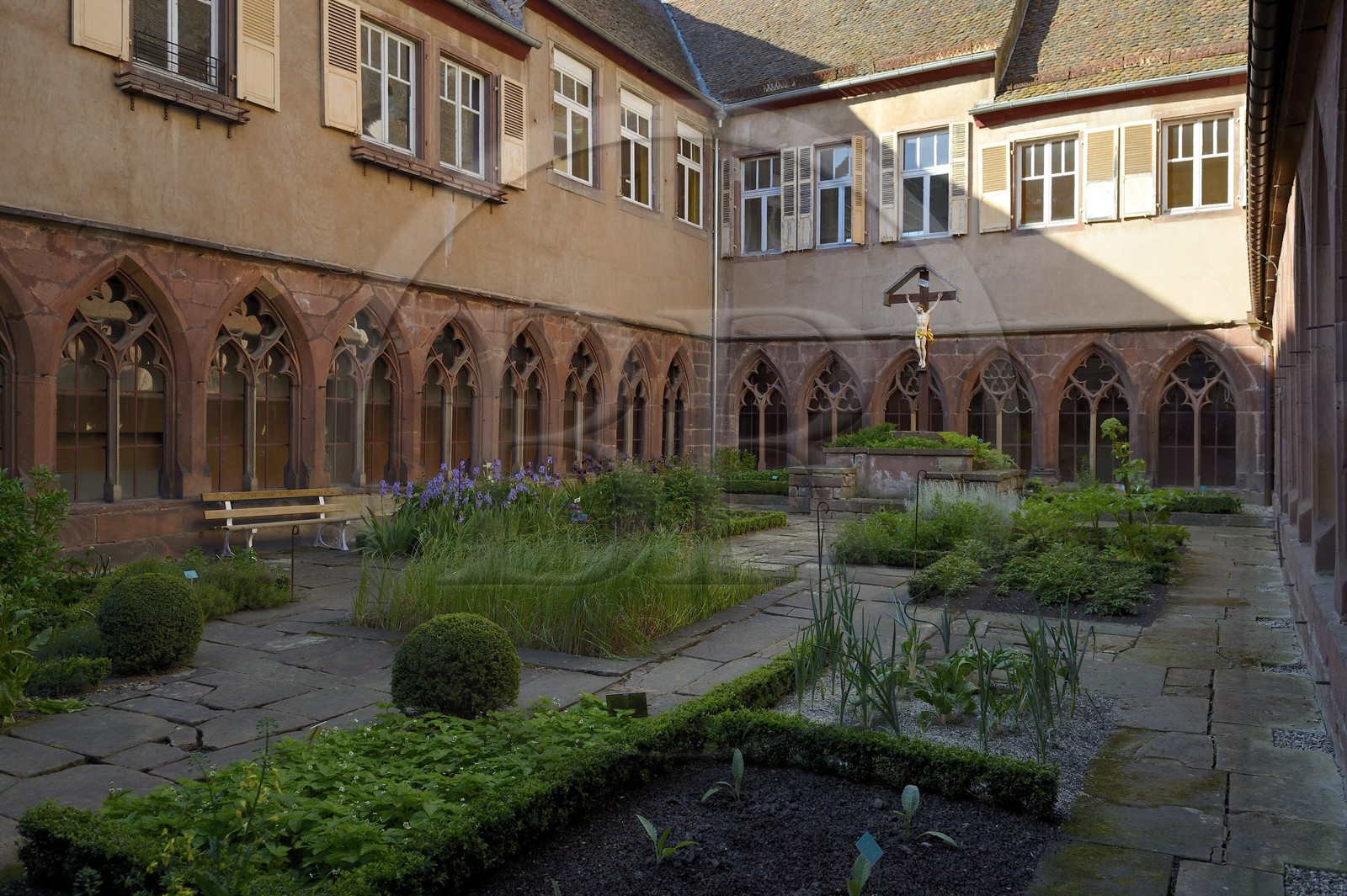 France, Bas Rhin, Saverne, cloister of the monastery of Recollects Our Lady of the Annunciation