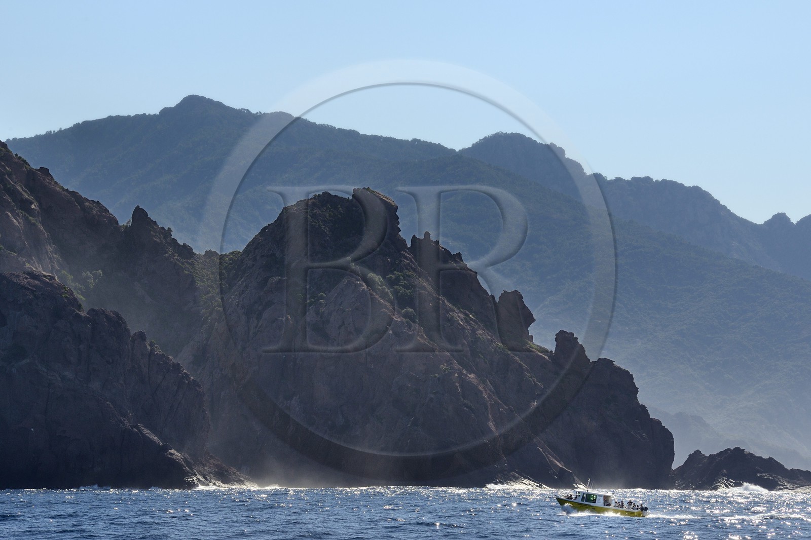 France, Corse du Sud, Golfe de Girolata, listed as World Heritage by UNESCO, the Capo Senino