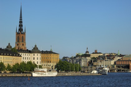 Suède, Stockholm, île de Riddarholmen, l'église de Riddarholmen (en suédois Riddarholmskyrkan)
