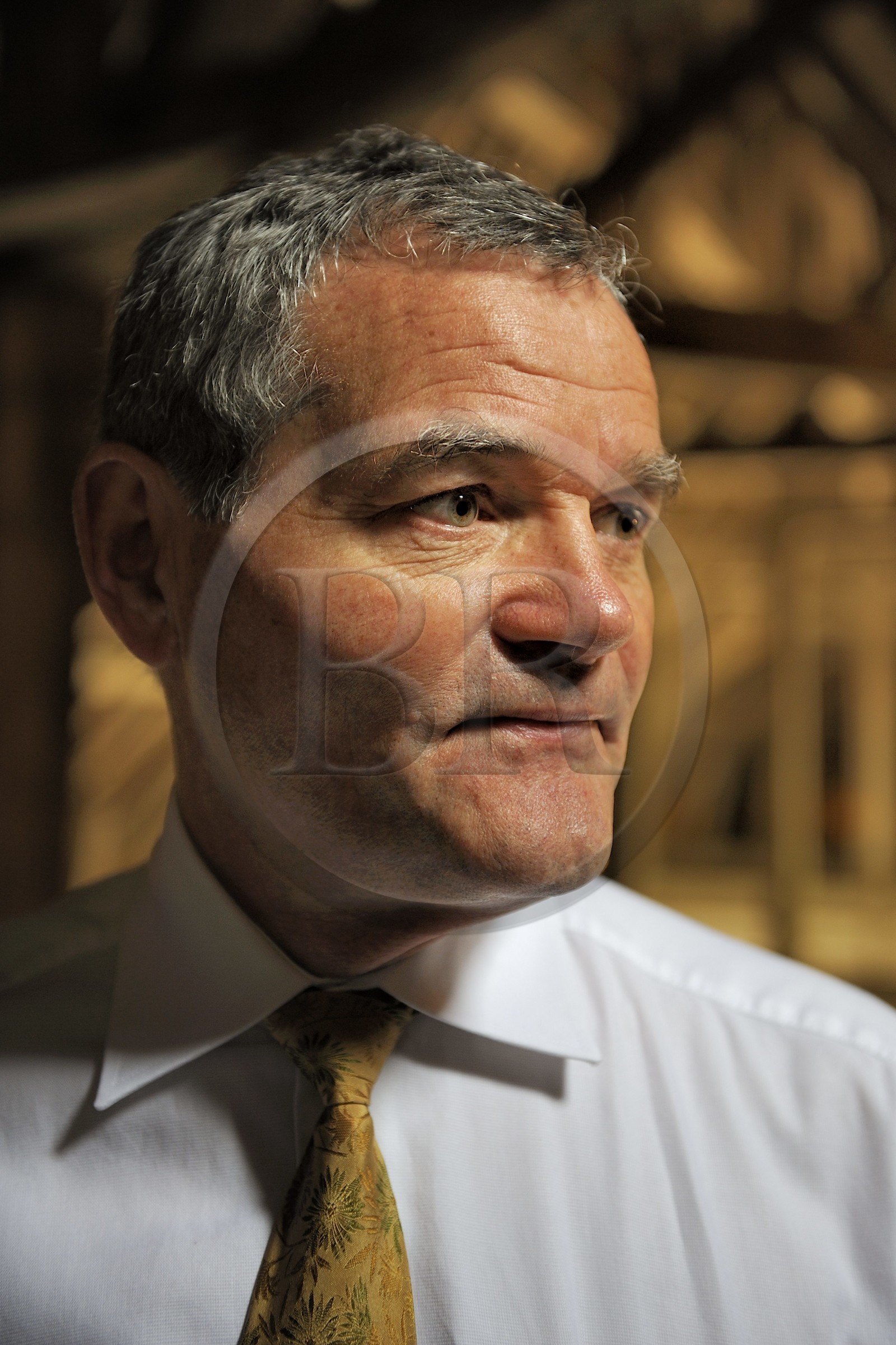 France, Côte-d'Or (21), le Château du Clos-de-Vougeot (vignoble des Côtes de Nuit), son dirigeant Claude Carlier