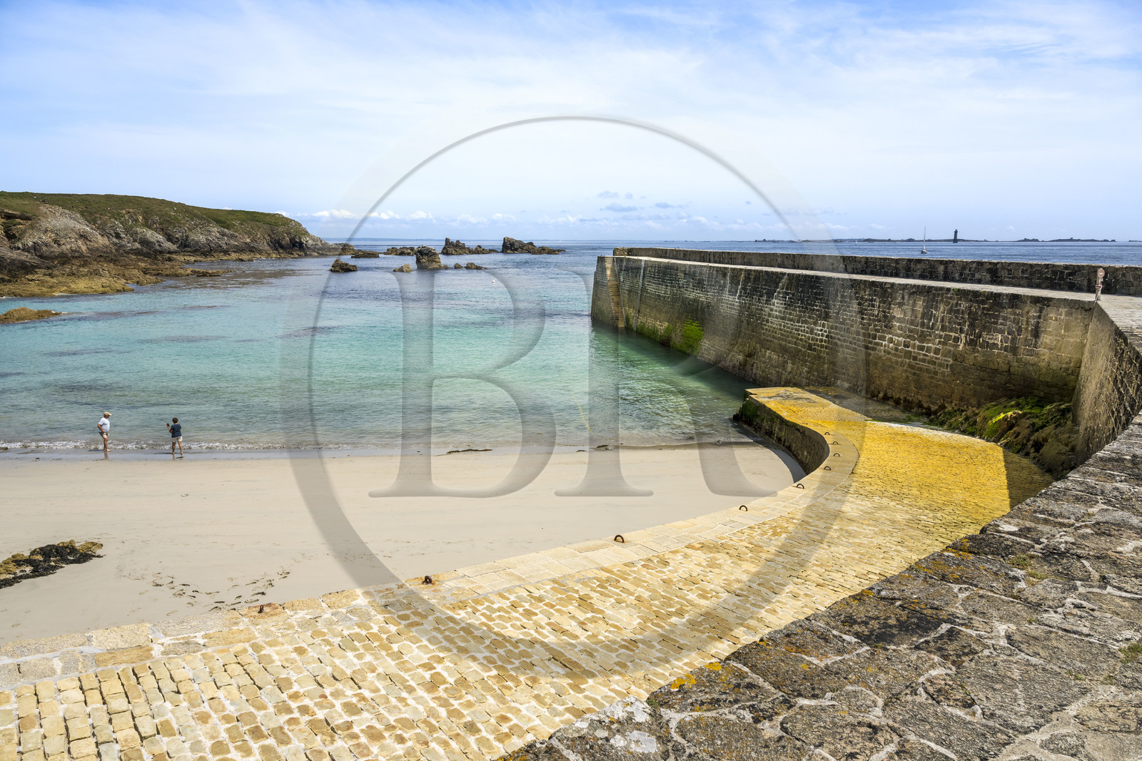 France, Finistère (29), Mer d'Iroise, Ile d'Ouessant, Port d'Arlan