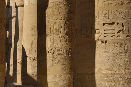 Egypte, Haute Egypte, vallée du Nil, Louxor, Karnak, classé Patrimoine Mondial de l'UNESCO, Grande Salle Hypostyle