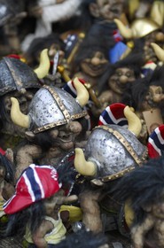 Norway, Hordaland, Bergen, troll souvenirs