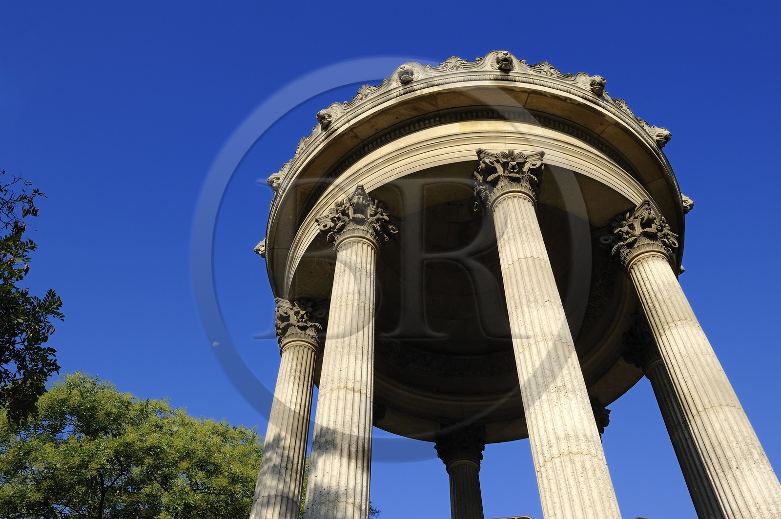 France, Paris (75), parc des Buttes Chaumont, le Belvédère ou temple de la Sybille