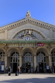 France, Paris (75), la Gare de l'Est