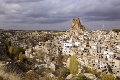Turkey, Central Anatolia, Nevsehir Province, Cappadocia listed as World Heritage by UNESCO, Ortahisar troglodytic village