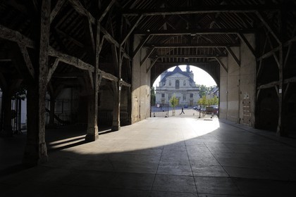 France, Indre-et-Loire (37), ville de Richelieu, les Halles