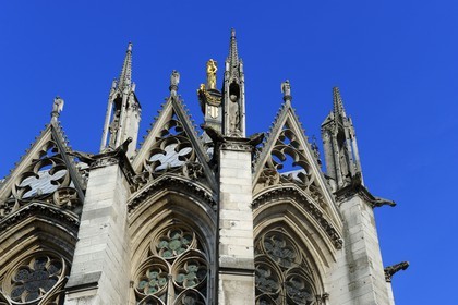 France, Seine-Maritime (76), Rouen, cathédrale Notre-Dame de Rouen, l'extérieur de la chapelle de la Vierge