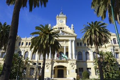 Espagne, Andalousie, Malaga, l'hôtel de ville