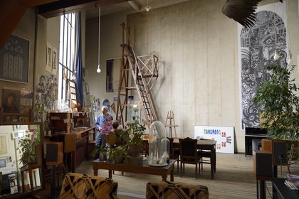 France, Marne (51), Reims, atelier Simon-Marq, maitres-verriers à Reims depuis 1640, le grand atelier