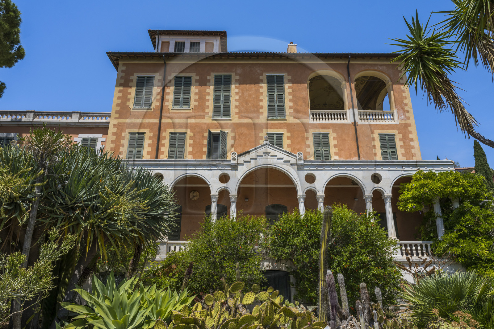 Italie, Ligurie, Province d'Imperia, Vintimille, Jardin botanique Hanbury, Palazzo Orengo