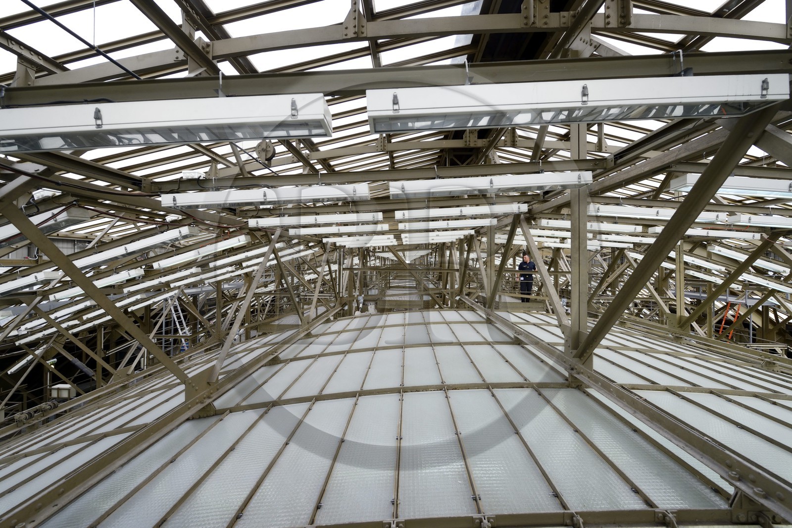France, Paris (75), musée d'Orsay, les combles aussi appelées double peau au dessus de l'ancienne gare