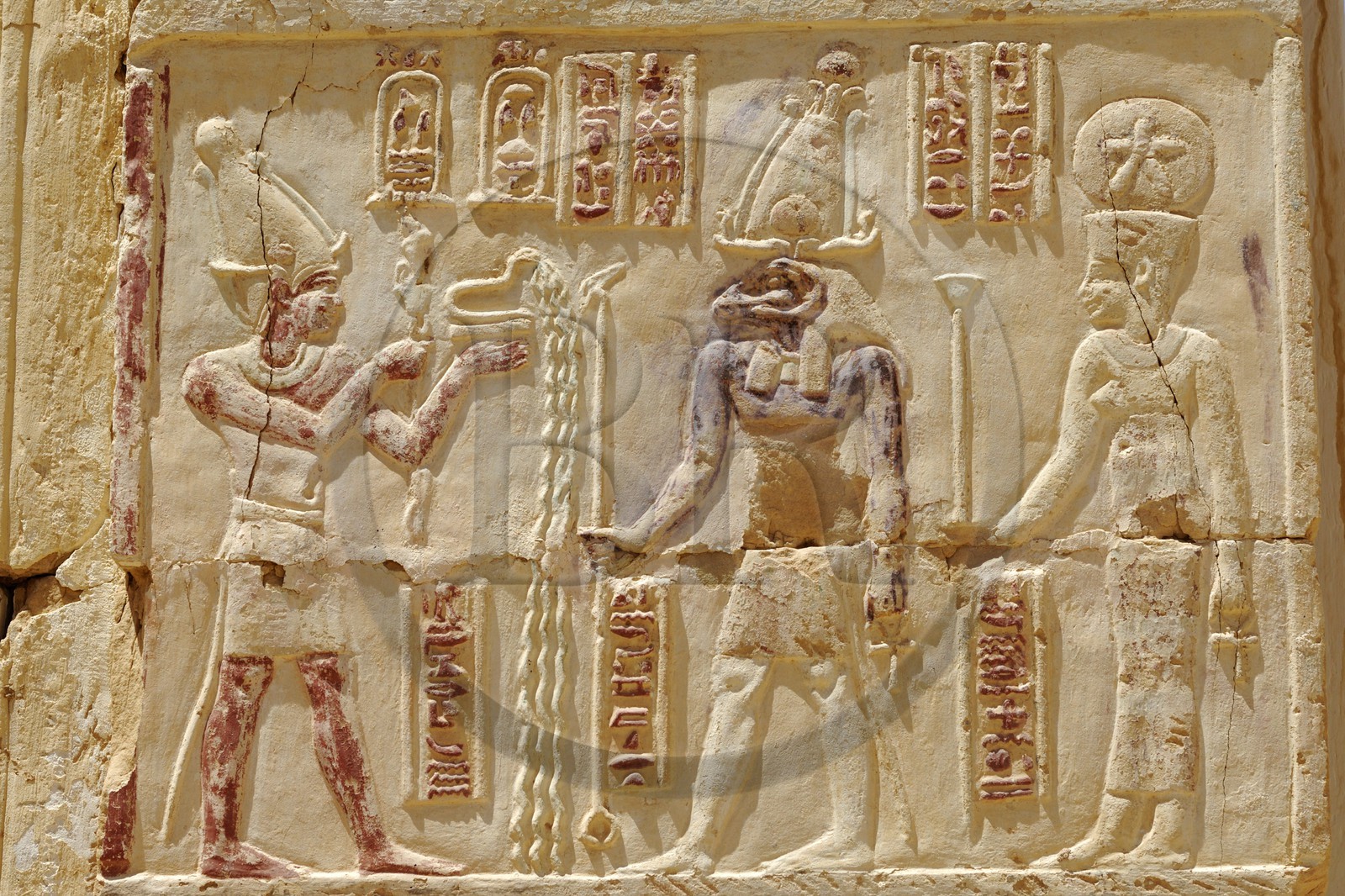 Egypte, désert libyque, oasis de Dakhla, temple de Deir el-Hagar