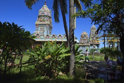 France, Ile de la Reunion, Saint-Pierre, La Ravine Blanche, temple Tamoul Narassingua Perournal