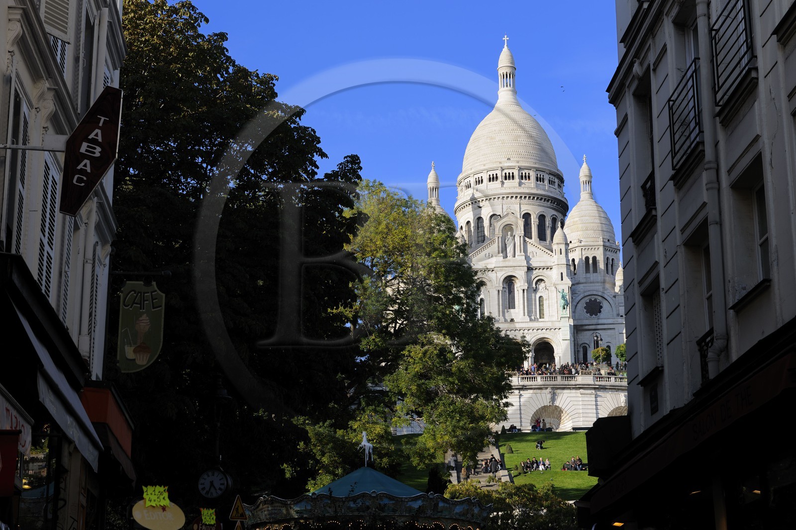 France, Paris (75), le Sacré Coeur sur la Butte Montmartre