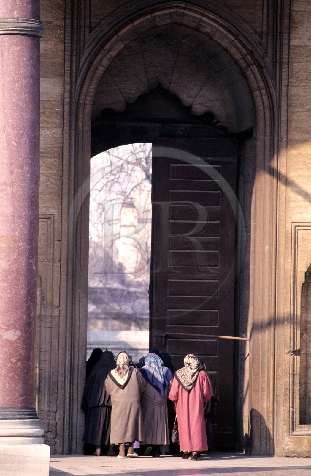 Turkey, Istanbul, women inside a mosque