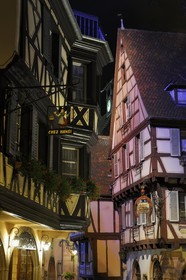 France, Haut Rhin, Colmar, wood-framed houses in Rue des Marchands