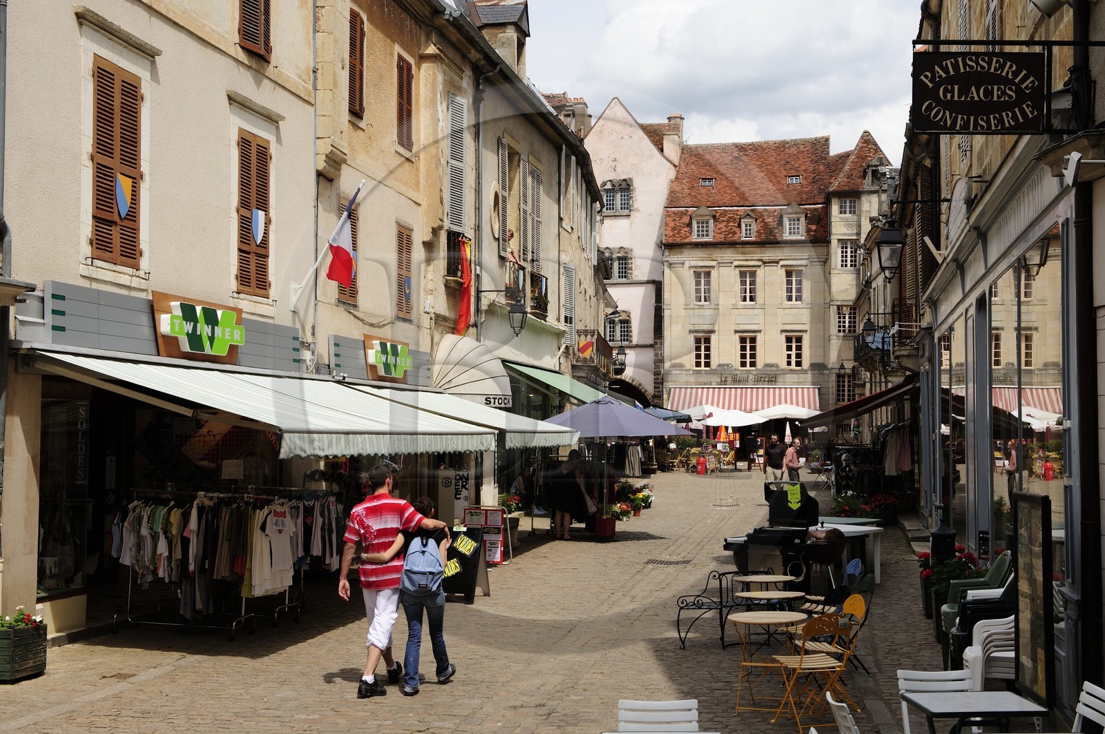 France, Côte d'Or (21), Semur-en-Auxois, rue Buffon