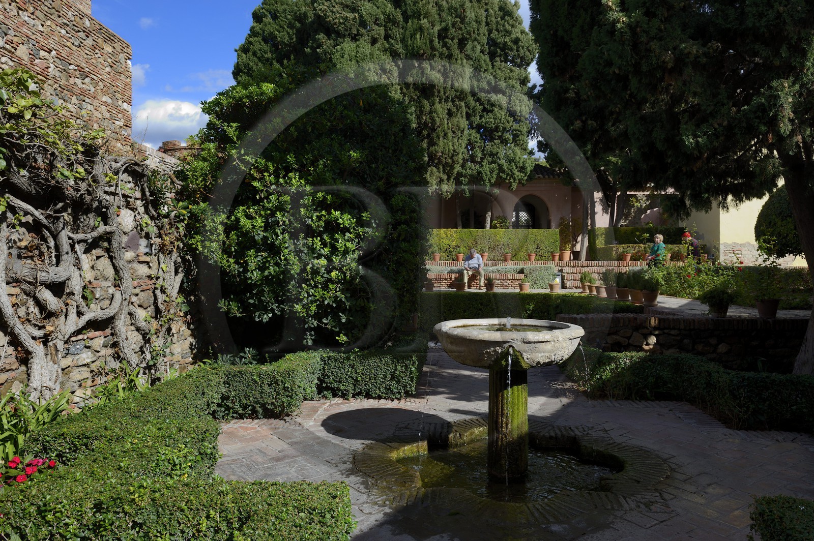 Espagne, Andalousie, Malaga, la Alcazaba