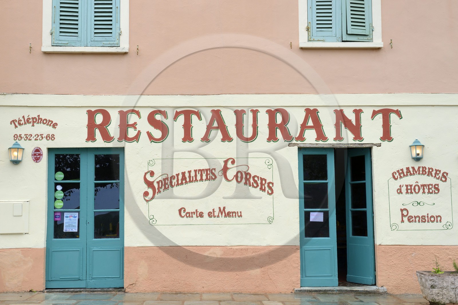 France, Haute-Corse (2B), Cap Corse, San Martino di Lota, Auberge U San Martinu