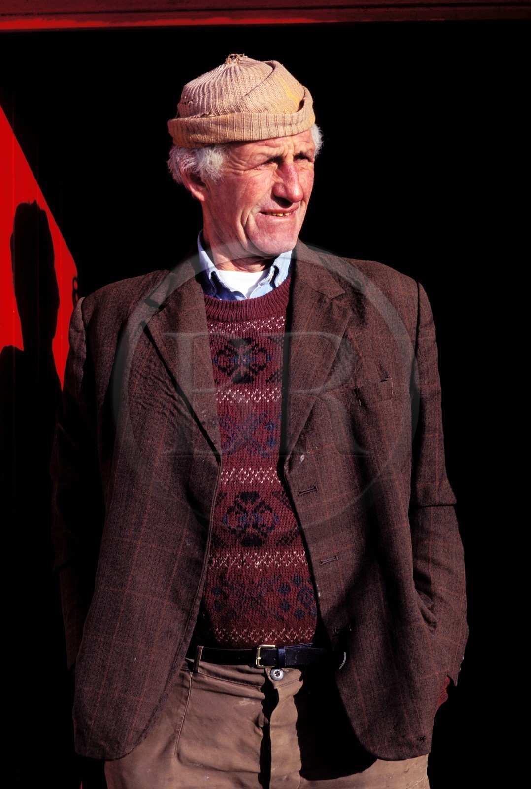 Irlande, Comté de Galway, îles d' Aran, l' île Inishmore, marin pêcheur