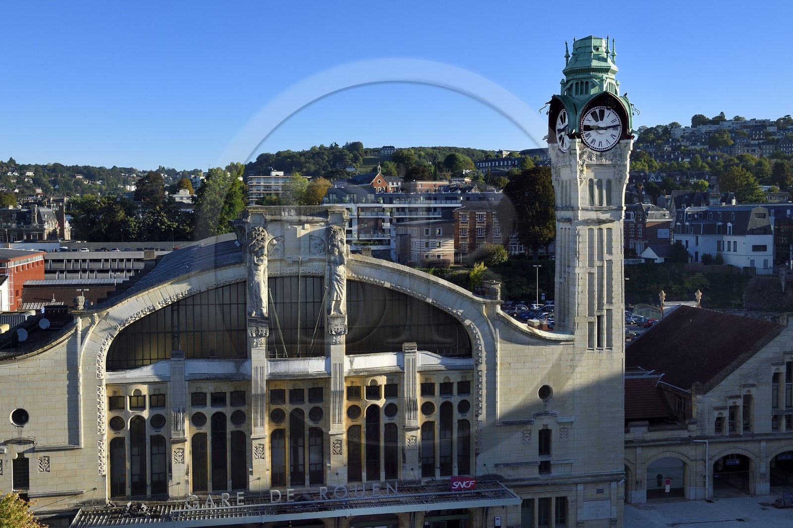 France, Seine-Maritime (76), Rouen, la gare de style art nouveau inauguré en 1928