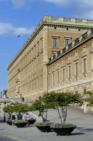 Suède, Stockholm, île de Gamla Stan (vieille ville), le Palais Royal