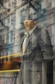 Etats-Unis, New York, Manhattan, Soho,  vitrine d'une boutique de mode