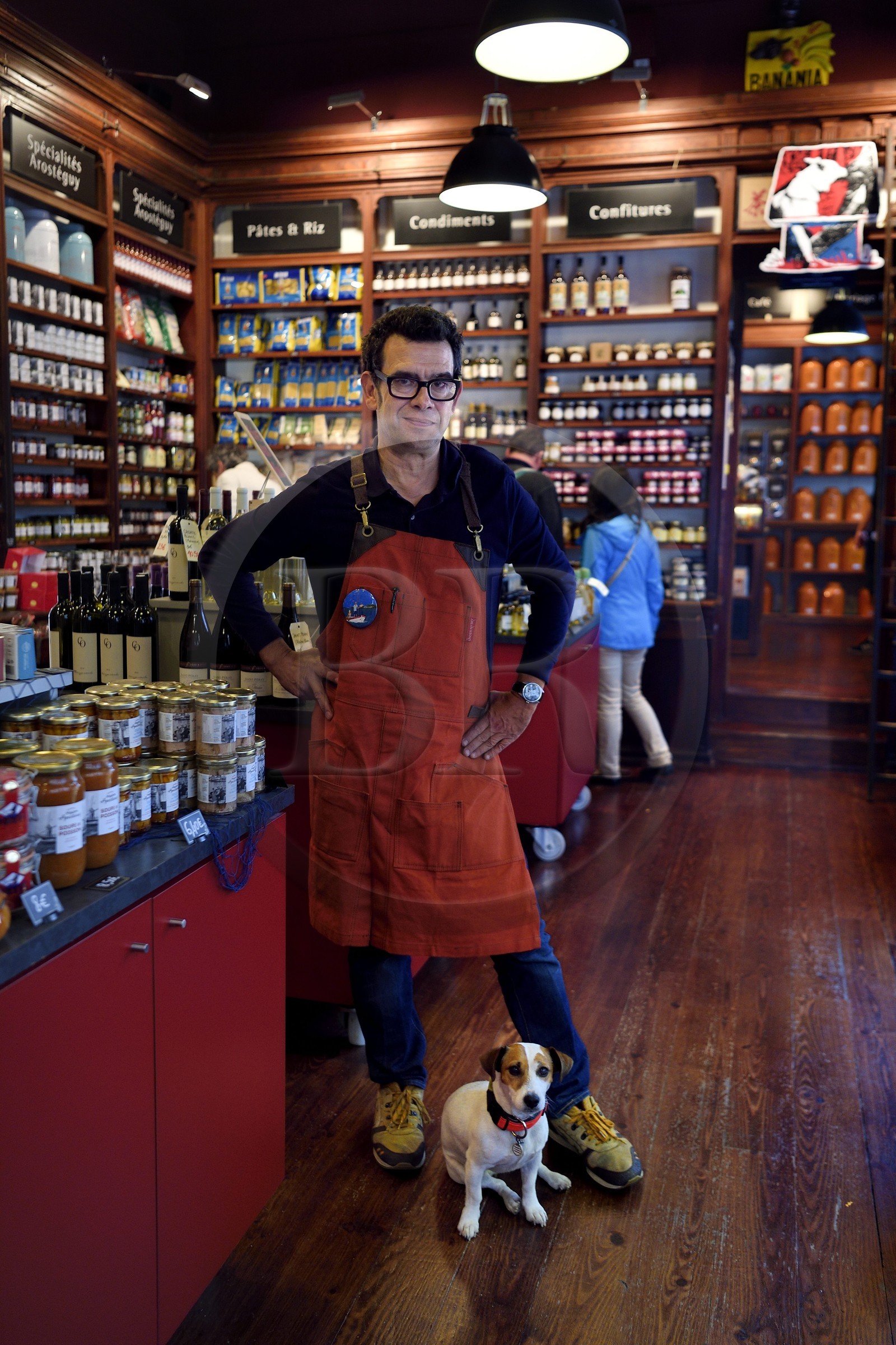 France, Pyrenees Atlantiques, Basque Country, Biarritz, Chez Arosteguy delicatessen created in 1876, Pierre Arosteguy