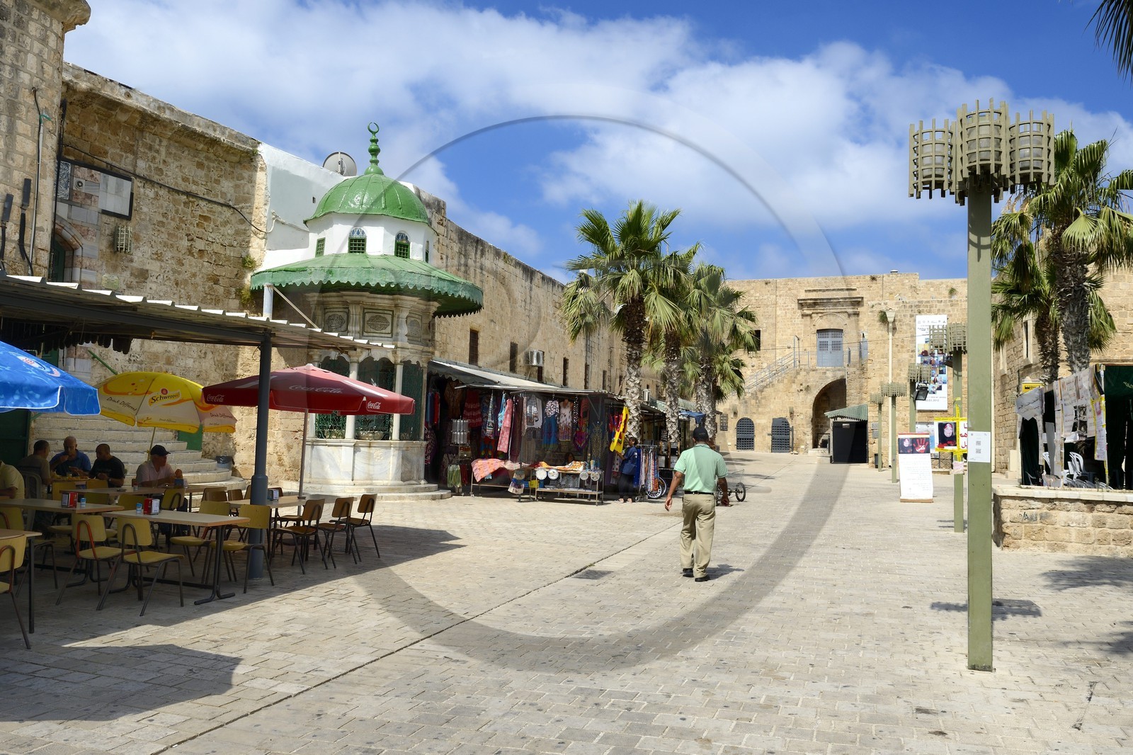 Israel, North district, Galilee, Acre (Akko), old town, listed as World Heritage by UNESCO, the Ottoman city, Jezzar Pasha mosque