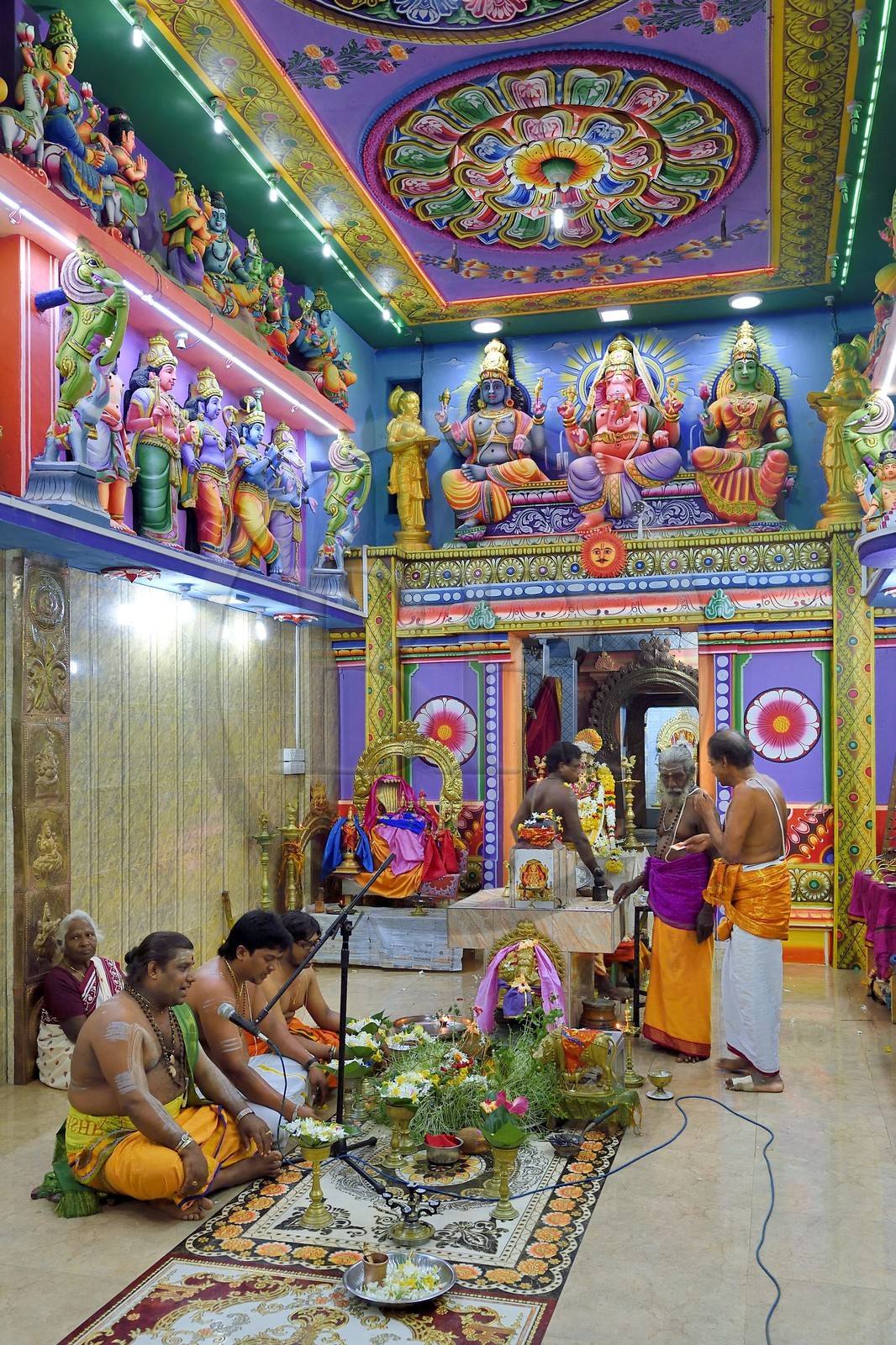 Sri Lanka, province de l'Est, Trincomalee, Sri Pathrakali Temple hindou dans New Moor Street