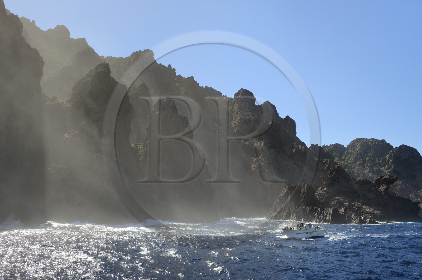 France, Corse-du-Sud (2A), Golfe de Porto, classé Patrimoine Mondial de l'UNESCO, Réserve naturelle de Scandola