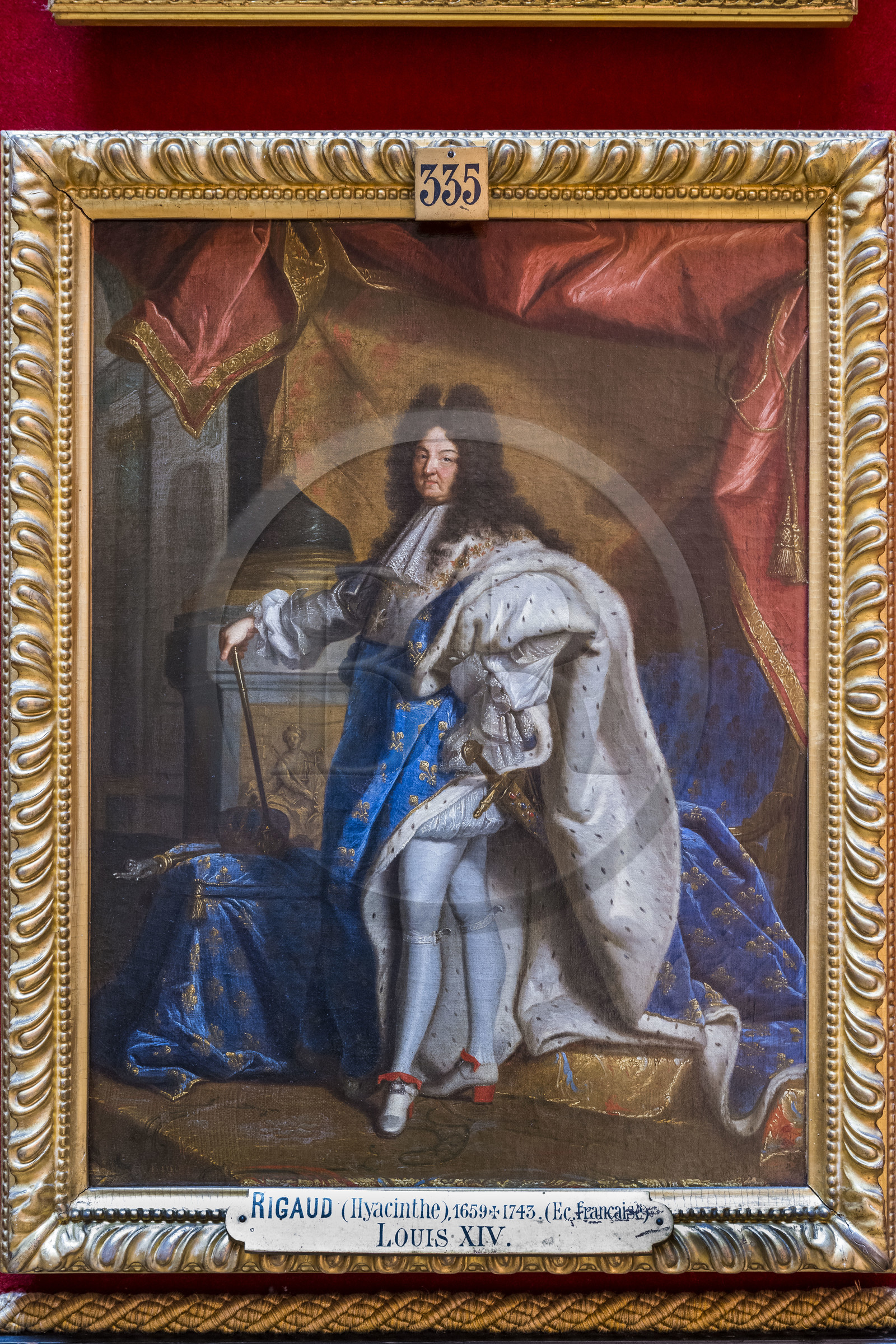 France, Oise (60), Chantilly, le chateau de Chantilly, le musée Condé, portrait de Louis XIV par Hyacinthe Rigaud