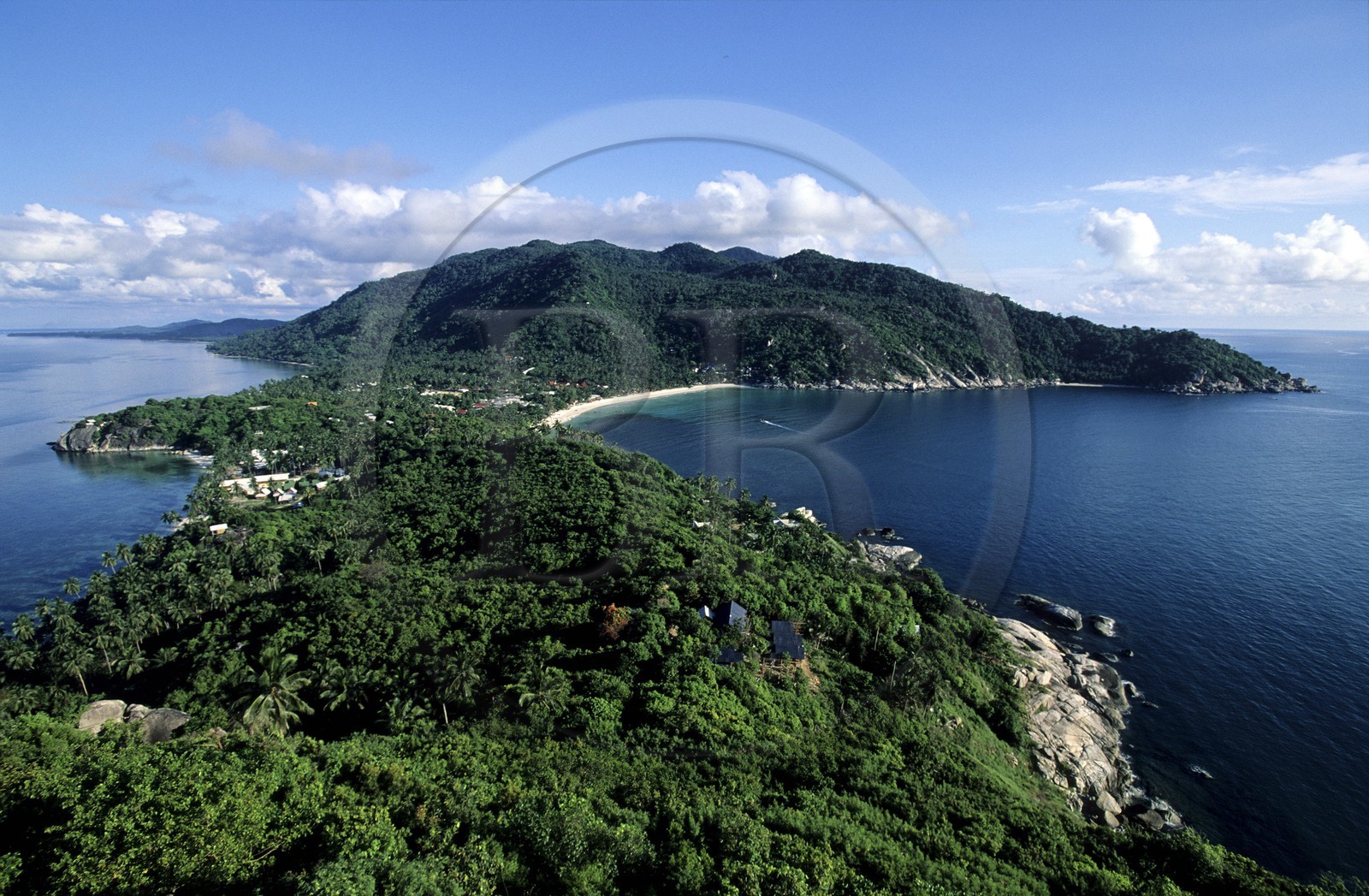 Thaïlande, Archipel îles Samui, île de Koh Pha-Ngan, la presqu'île de Had Rin