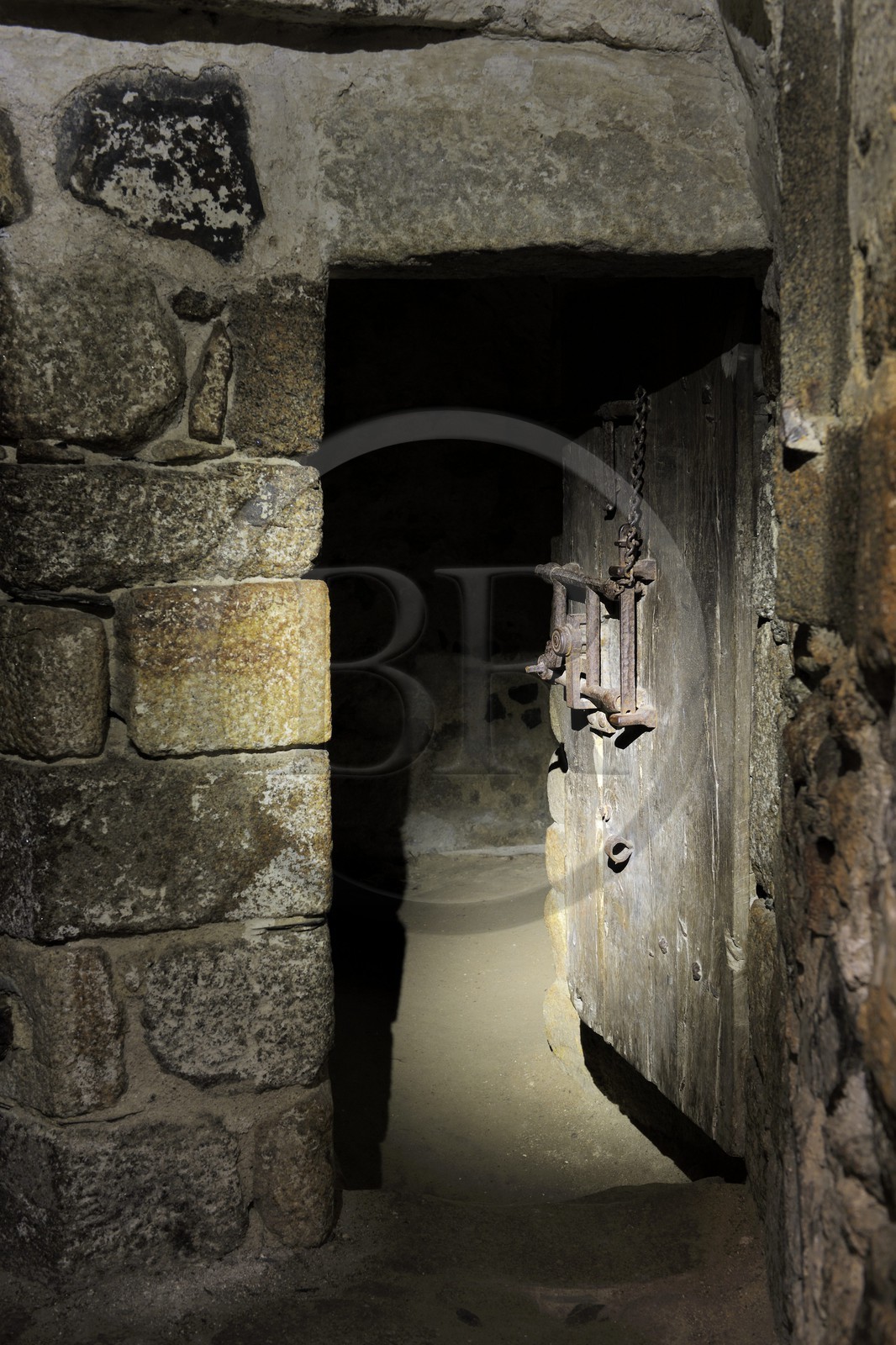 France, Manche, the abbey of Mont Saint Michel, listed as World Heritage by UNESCO, the jails going towards the north south stairs