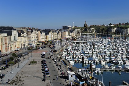 France, Seine-Maritime, Dieppe, the harbour and the Quai Henri IV